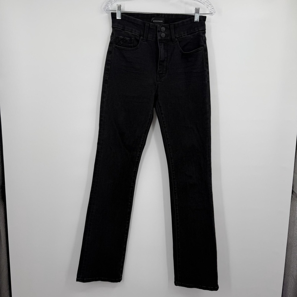 Buckle Black Jeans Womens 26 Black Tailored Bootcut High Rise Stretch Pockets